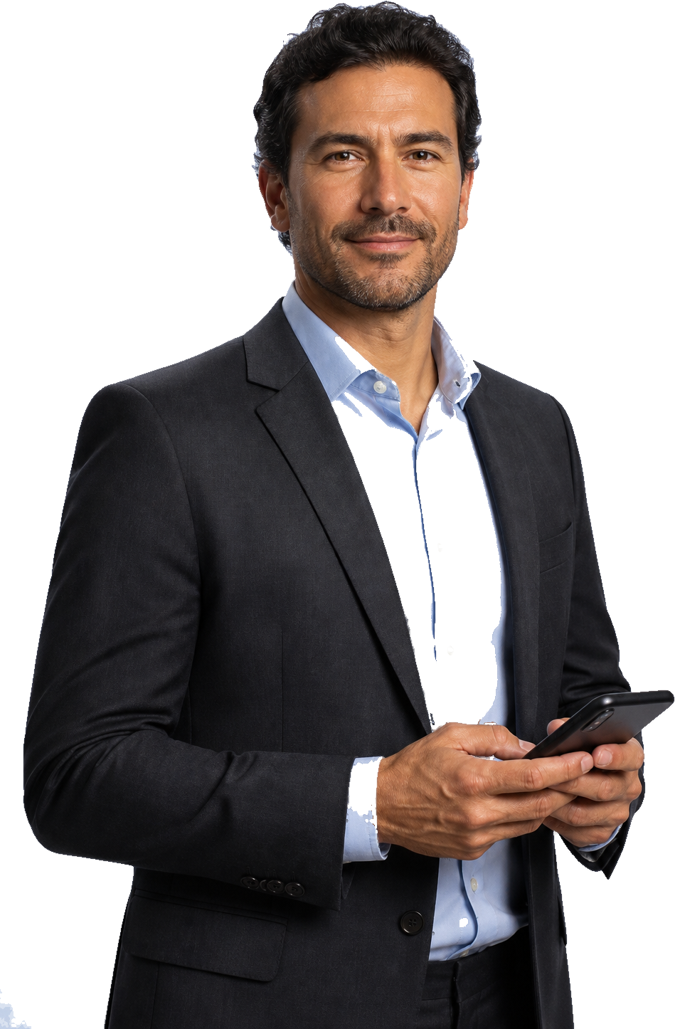 Cliente com a conta digital Credimóvel no celular